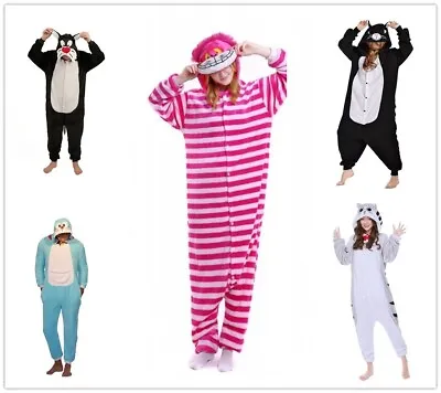 Buy Cheshire Cheese Cat Onesiee Fancy Dress Costume Hoodie Pajama Sleep Wear Gift • 14.99£