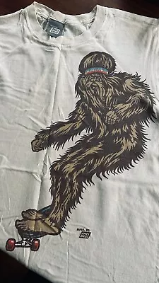 Buy Ames Bros T-Shirt Skateboarding Chewbacca White/Cream (Pearl Jam) (Star Wars) • 9.99£