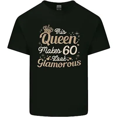 Buy 60th Birthday Queen Sixty Years Old 60 Mens Cotton T-Shirt Tee Top • 10.99£