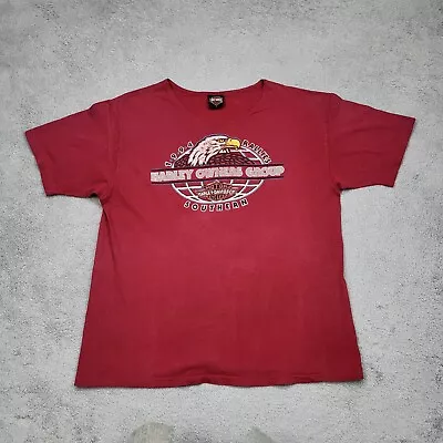 Buy Vintage Harley Davidson T-Shirt Size Large Red Asheville Southern Rally 1994 • 29.99£