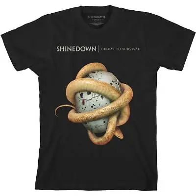 Buy SHINEDOWN  - Unisex T- Shirt - Clean Threat  - Black Cotton  • 16.99£