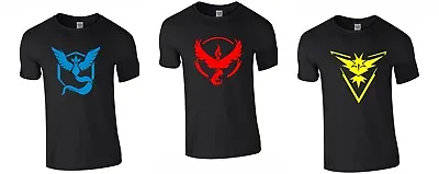 Buy Kids Team Instinct Mystic Valor Pokemon Go Inspired T Shirts Sizes 3-4 To 12-13 • 8.99£