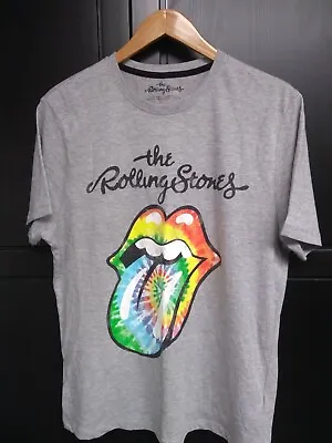 Buy The Rolling Stones T Shirt Medium Grey Graphic Print - Used Good - Free Postage • 12.97£