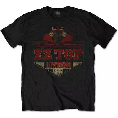 Buy ZZ TOP  - Unisex T- Shirt - Lowdown  -  Black  Cotton  • 16.99£