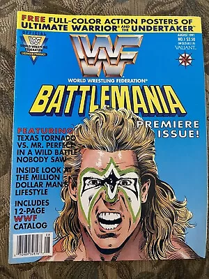 Buy WWF Battlemania #1 Valiant 1991 Complete W/Posters, Sub Inserts & Merch Catalog • 39.46£