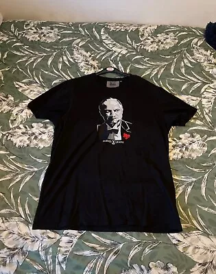 Buy Godfather Il Padrino Mens Black T-shirt Size Medium • 8.99£