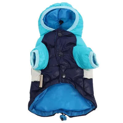 Buy Pet Cotton Clothes Warm Dog Hoodie Skirt Winter Outfit Padded • 12.10£
