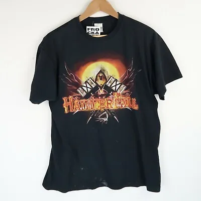 Buy HAMMERFALL Vintage Retro Heavy Metal Band Rock T-shirt SZ M-L (E5202) • 10.95£