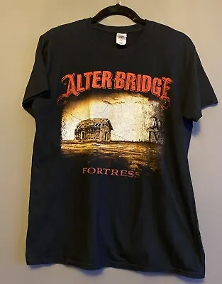 Buy Alter Bridge Men’s Gildan Black Tour T-shirt 2014 Size M Vintage Retro Band • 20£