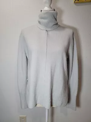 Buy Athleta Womens Merino Wool Blend Transit Sweater Size Small Light Blue Oversized • 28.41£