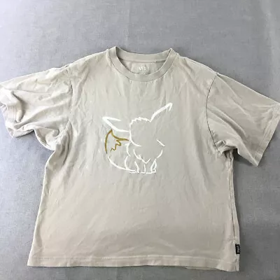 Buy Uniqlo X Pokemon Eevee Mens T-Shirt Size M Brown Short Sleeve Tee • 37.93£