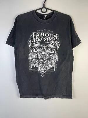Buy Famous Stars And Straps Vintage T-shirt Size M • 32.22£