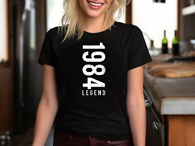 Buy Legend 1984 T-Shirt, Mens 40th Birthday Gifts Presents Gift Ideas, 1984 Legend • 5.99£