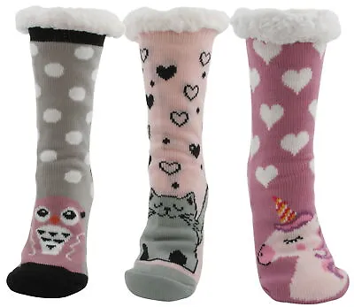Buy Atania Ladies Knitted Animal Slipper Socks • 6.99£