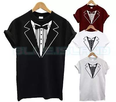 Buy Tuxedo T Shirt Bowtie Smart Shirt Tie Formal Casual Fashion Gift Present Xmas Ne • 6.99£