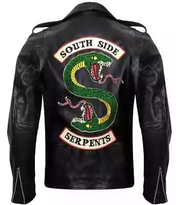 Buy Riverdale Southside Serpents Jughead Jones Cole Sprouse Men Leather Biker Jacket • 24.40£