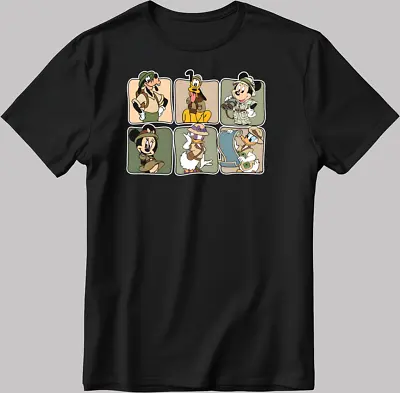 Buy Disney Mickey And Friends Short Sleeve White-Black Men's / Women's T Shirt N549 • 11£