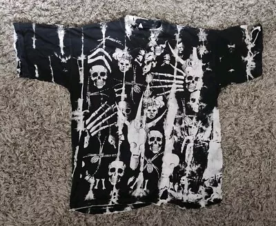 Buy Vintage Misfits London Dungeon Punk Shrunken Head Voodoo Shirt M/L RARE • 250£