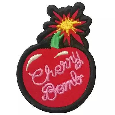 Buy Cherry Bomb Art Jeans Jacket Clothes Iron Sew On Embroidered Patch Applique • 2.89£