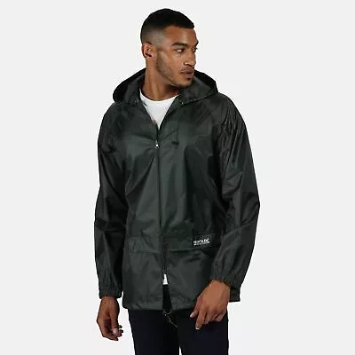 Buy Regatta Mens Stormbreak Waterproof Hooded Jacket - Green Dark Olive • 15.35£