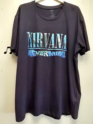 Buy Nirvana Nevermind With Tracklist Backprint T Shirt New Official Size XL Metal • 19£