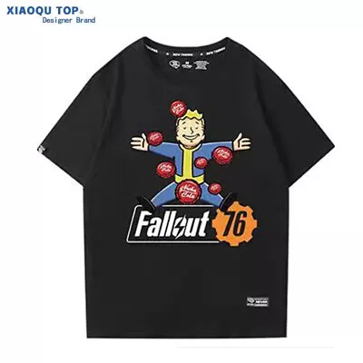 Buy Fallout 76 Power Armor Sports Fitness Top T-Shirts Pip Boy Vault Summer Cosplay • 17.99£