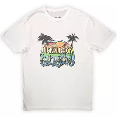 Buy Nickelback Get Rollin Sunset White T-Shirt NEW OFFICIAL • 16.59£