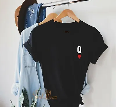 Buy Queen Of Hearts - T Shirt Ladies Pocket Design Summer Fashion T-shirt  • 10.50£