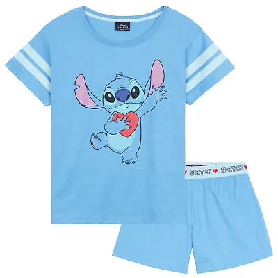 Buy Disney Stitch Womens Pyjamas Short PJs For Women • 18.49£