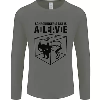 Buy Schrodingers Cat Science Geek Nerd Mens Long Sleeve T-Shirt • 11.49£