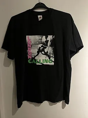Buy Vintage The Clash London Calling T-Shirt 2003 Black Punk Rock Band Tour Retro XL • 45£