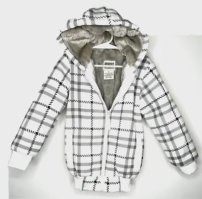 Buy NWOT Architect Jean Company Kid’s Winter Warm Sherpa Hoodie Size:4 White & Grey • 7.90£