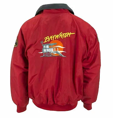 Buy Mens Vintage Classic Retro Jacket Red Bomber Beach Fashion Coat Uk • 56.99£