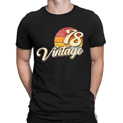 Buy Vintage 1978 Birthday Celebration Party Gift Retro Mens Womens T-Shirts Top #D • 9.99£