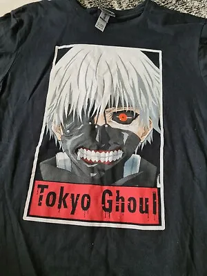Buy Tokyo Ghoul Black Graphic T-Shirt Size M  100% Cotton Anime • 9£