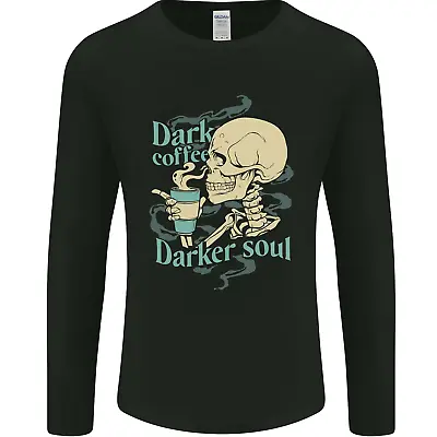 Buy Dark Coffee Darker Soul Skull Mens Long Sleeve T-Shirt • 11.99£