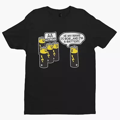 Buy AA Battery T-Shirt -Comedy Funny Gift Film Movie TV Novelty Adult Cartoon • 8.39£
