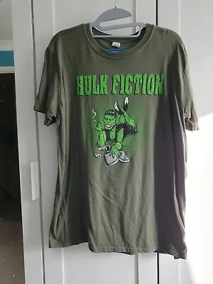Buy Monthly Tee Club Size Large Hulk Fiction Marvel Pulp Fiction Tarantino T Shirt • 4.99£