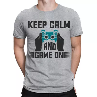 Buy Keep Calm And Game On Video Gamer Gaming Vibes Funny Mens Womens T-Shirts #TA-25 • 9.99£