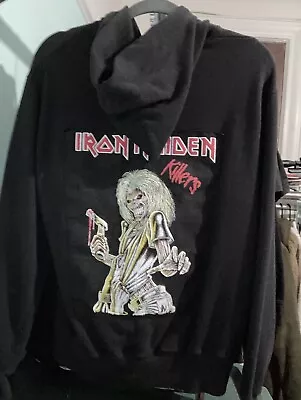 Buy Iron Maiden Patch Hoodie Top Size Large Tall Woman’s • 90.78£