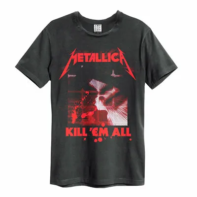 Buy Amplified Metallica Kill Em All Mens Charcoal T Shirt Metallica Classic Tee • 24.95£
