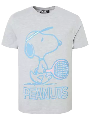 Buy Snoopy Tennis - Peanuts Men´s Grey T Shirts  • 11.99£