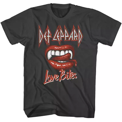 Buy Def Leppard Love Bites Mouth Red Lipstick Men's T Shirt Metal Band Music Merch • 43.93£