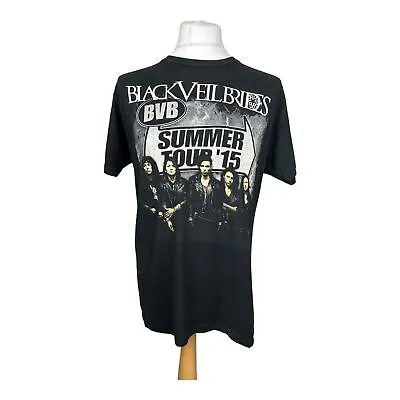 Buy Black Veil Brides T-Shirt Warped Tour 2015 Mens Large Black Vans Journeys • 9.99£