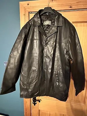 Buy Gents Black Leather Jacket Ben Sherman Used VGC Size XL 44 Chest  • 17.99£