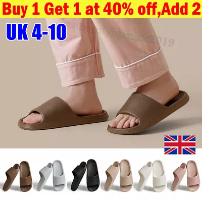 Buy Women's Mens Ultra Soft Summer Slip On Mule Slides Sliders Sandals*Bath Slippers • 5.59£
