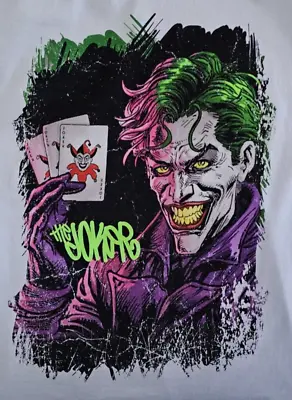 Buy The Joker T Shirt Official Batman Crazy DC Comics Arkham Asylum XS White • 9.99£