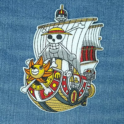 Buy One Piece Ship Skull Flag Embroidered Patch Badges Sew On Iron On Anime Gift • 2.49£