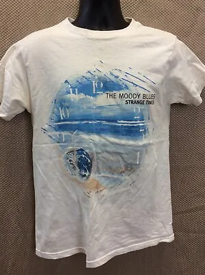 Buy THE MOODY BLUES Strange Times 1999 Concert Tour Souvenir T Shirt M City Schedule • 0.78£