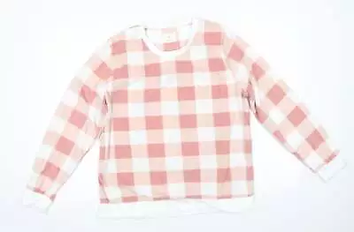 Buy Time To Dream Womens Beige Check Polyester Pullover Pyjama Top Size M - Terracot • 4.25£